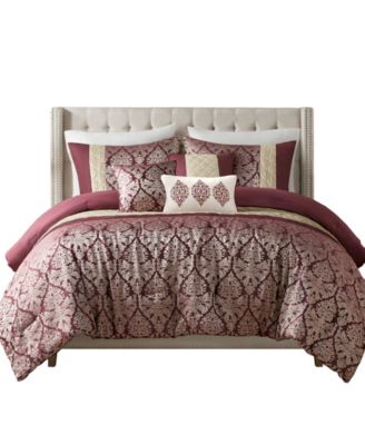 Lily Jacquard 6-Pc. Comforter Set, Full/Queen