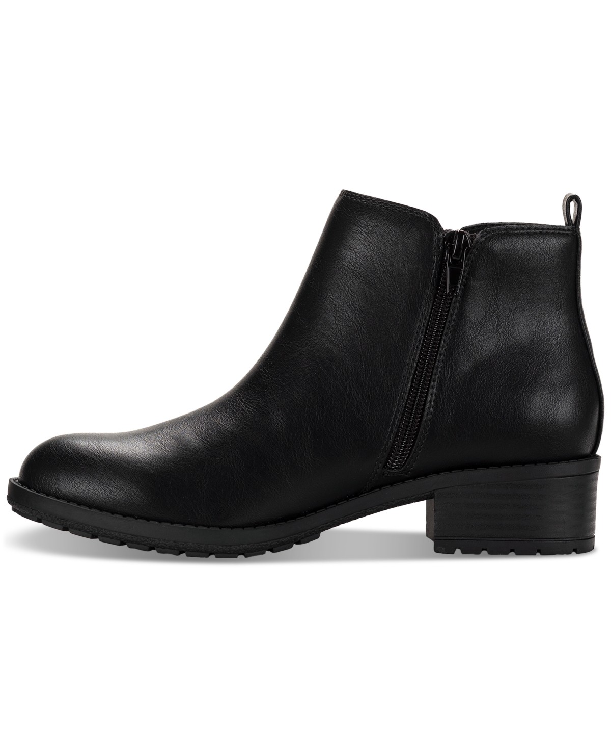 Style & Co Women's Garnerr Lug Sole Ankle Booties, Created For Macy's In Black Sm
