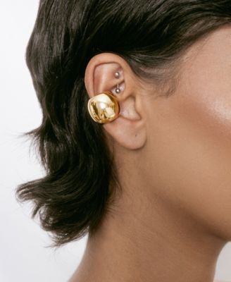 Chunky Metal Cuff Earrings