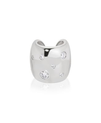 Scattered Crystal Chunky Cuff Earrings