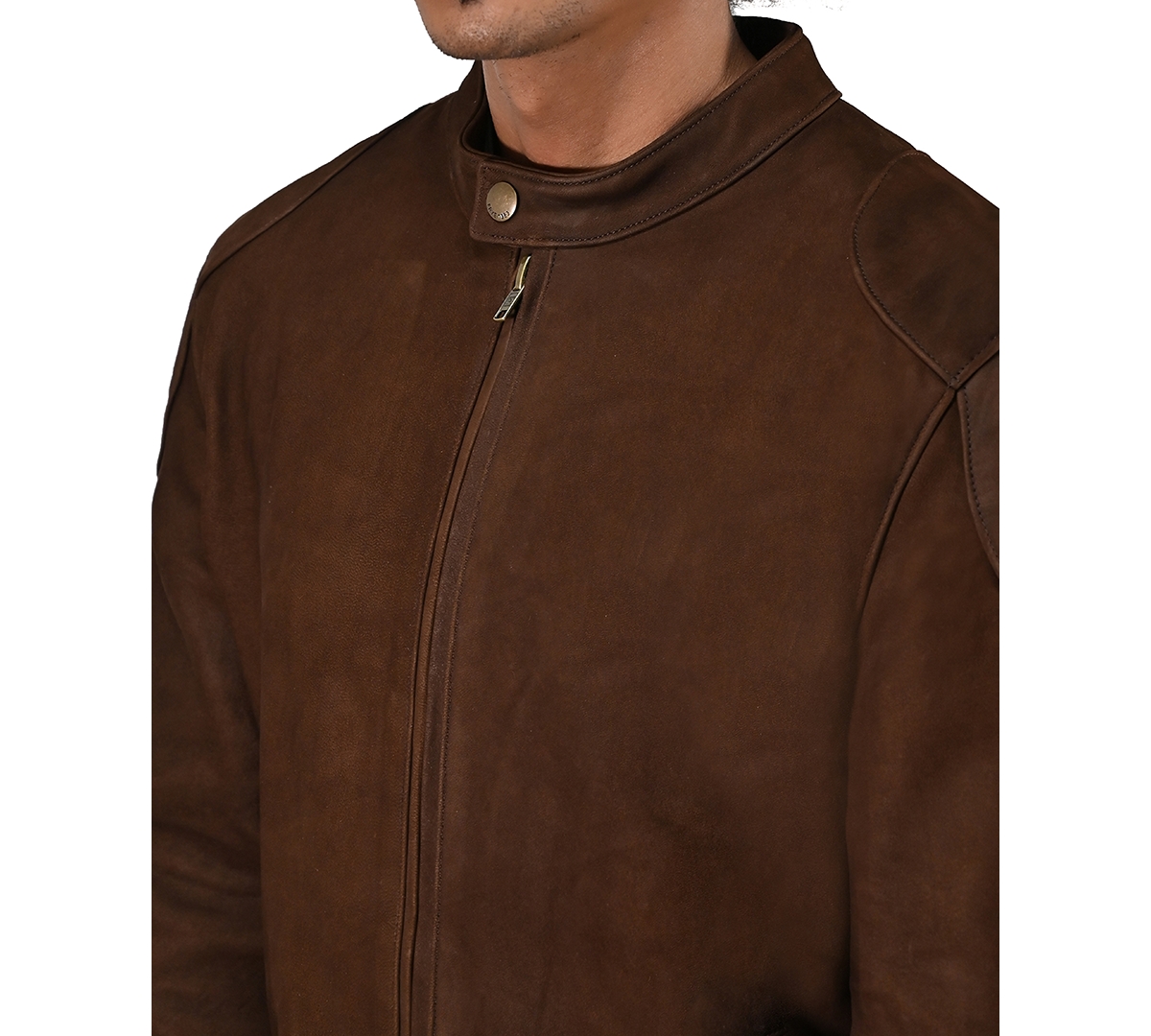 Frye Men's Cafe Racer Leather Jacket