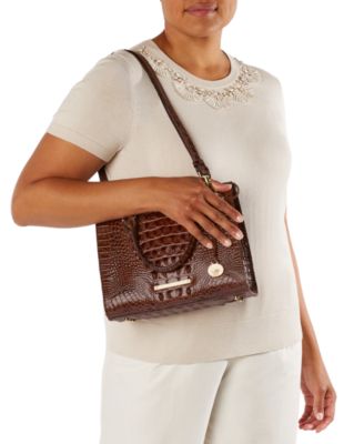 Anywhere Convertible Small Melbourne Embossed Leather Satchel