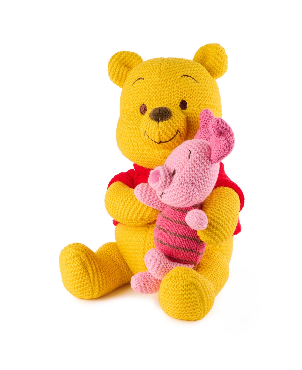 Shop Gund Plush Knit Pooh Piglet Plush, 10 Inches In Multi Color