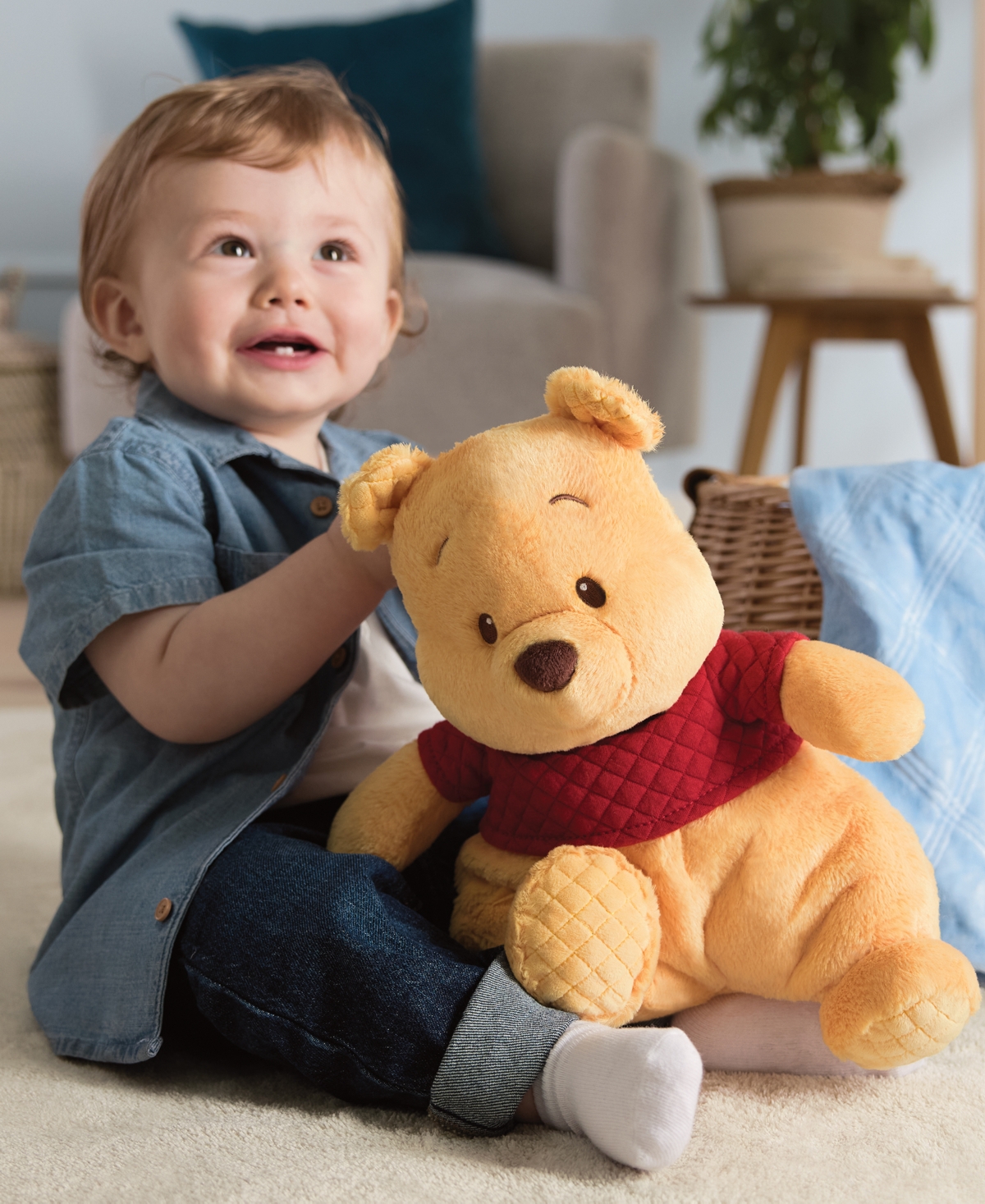 Gund Disney Official Winnie The Pooh Oh So Snuggly Plush In Multi Color