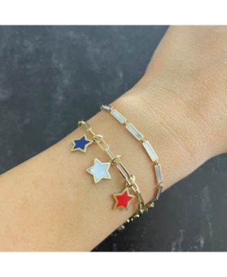 Lapis Star Charm 14K Gold 13 millimeters