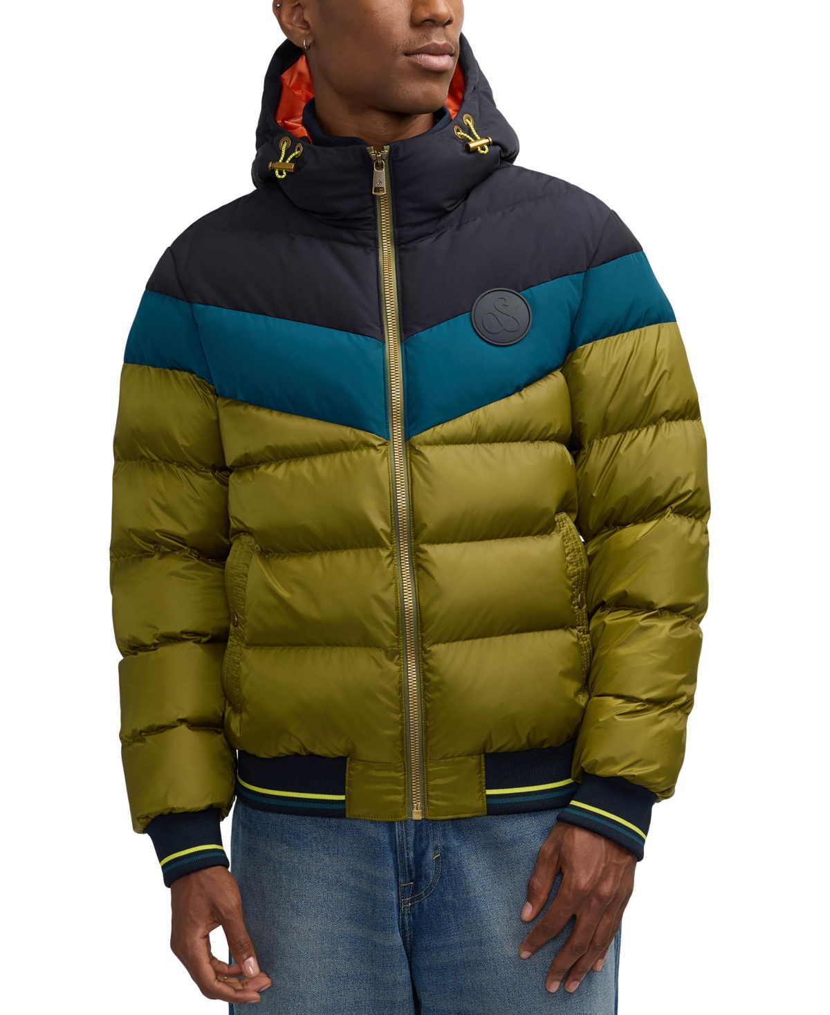 Scotch & Soda Men's Kilyo Lightweight Padded Puffer Jacket In Moss