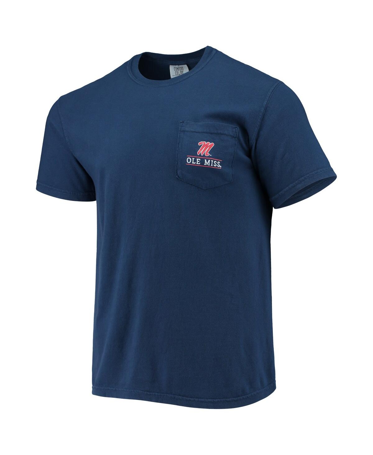 Image One Men's Navy Ole Miss Rebels Campus Americana T-shirt In Navy