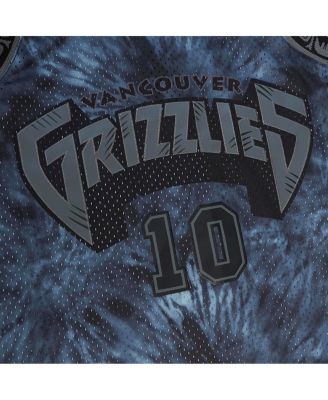 Men's Mike Bibby Black Vancouver Grizzlies Hardwood Classics 1998/99 Tie-Dye Swingman Jersey