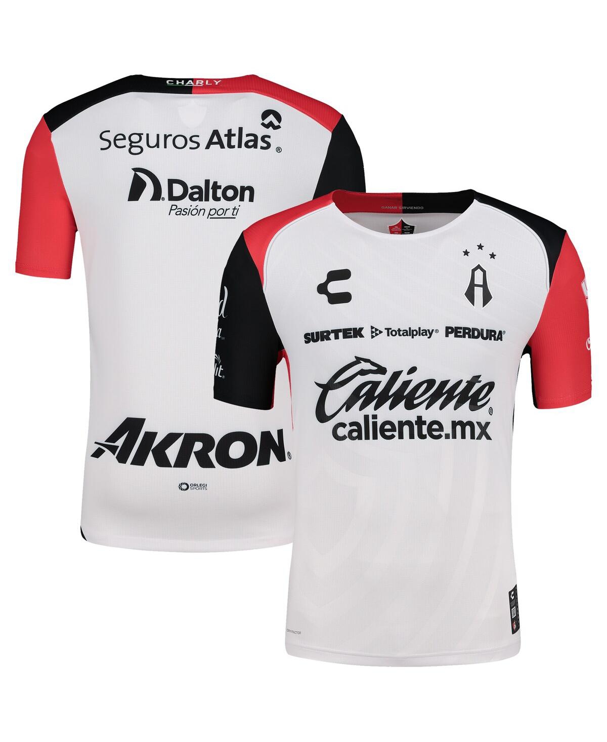 Men's White/Black Club Atlas 2024/25 Away Authentic Jersey - White, Black