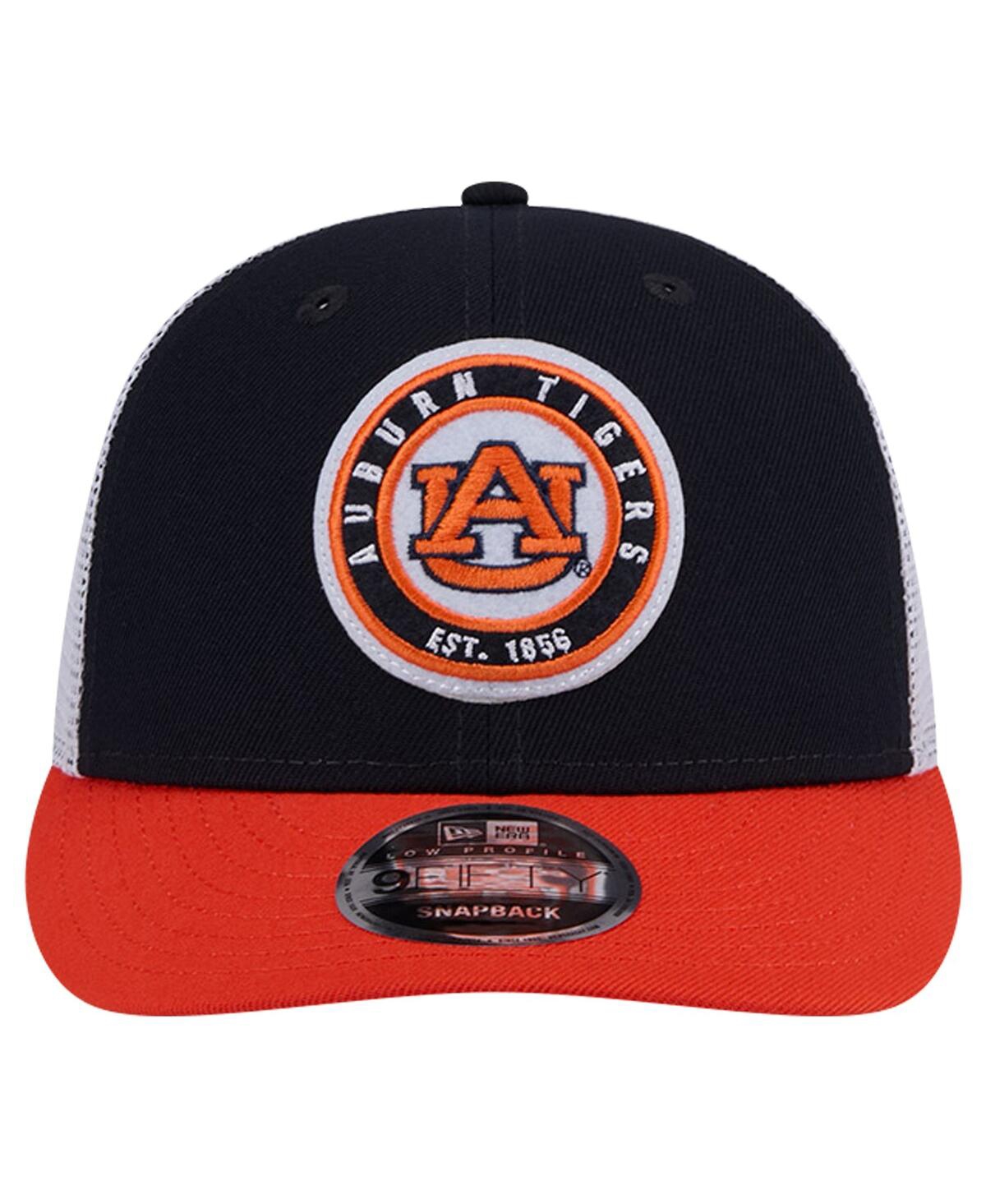 New Era Men'sAuburn Tigers Throwback Circle Patch 9FIFTY Trucker Snapback Hat - Navy