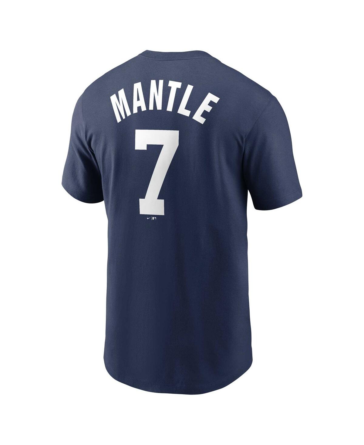 Nike Men's Mickey MantleNew York Yankees Cooperstown Collection Fuse Name Number T-Shirt - Navy