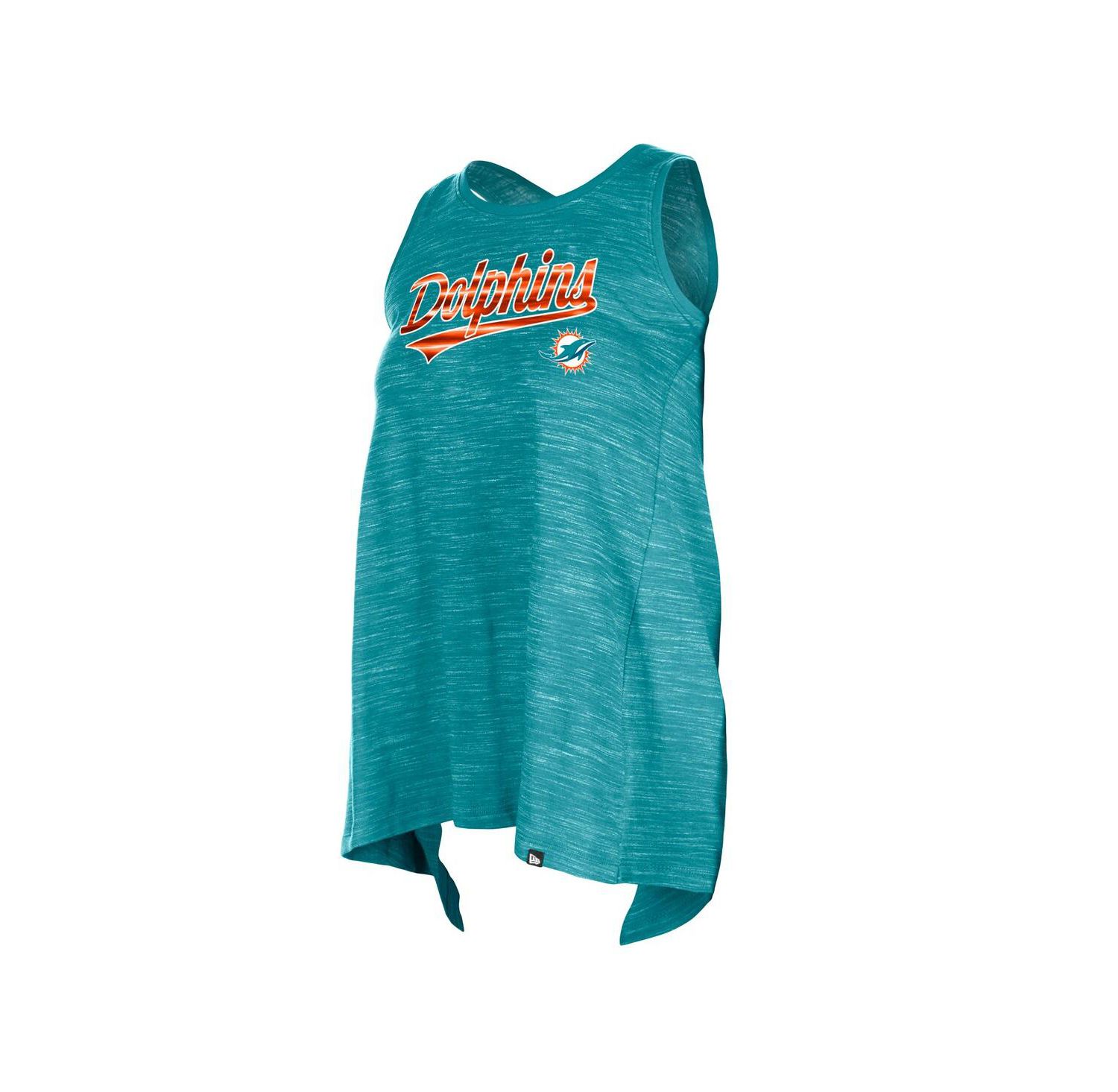 Women's Aqua Miami Dolphins Space Dye Active Tank Top