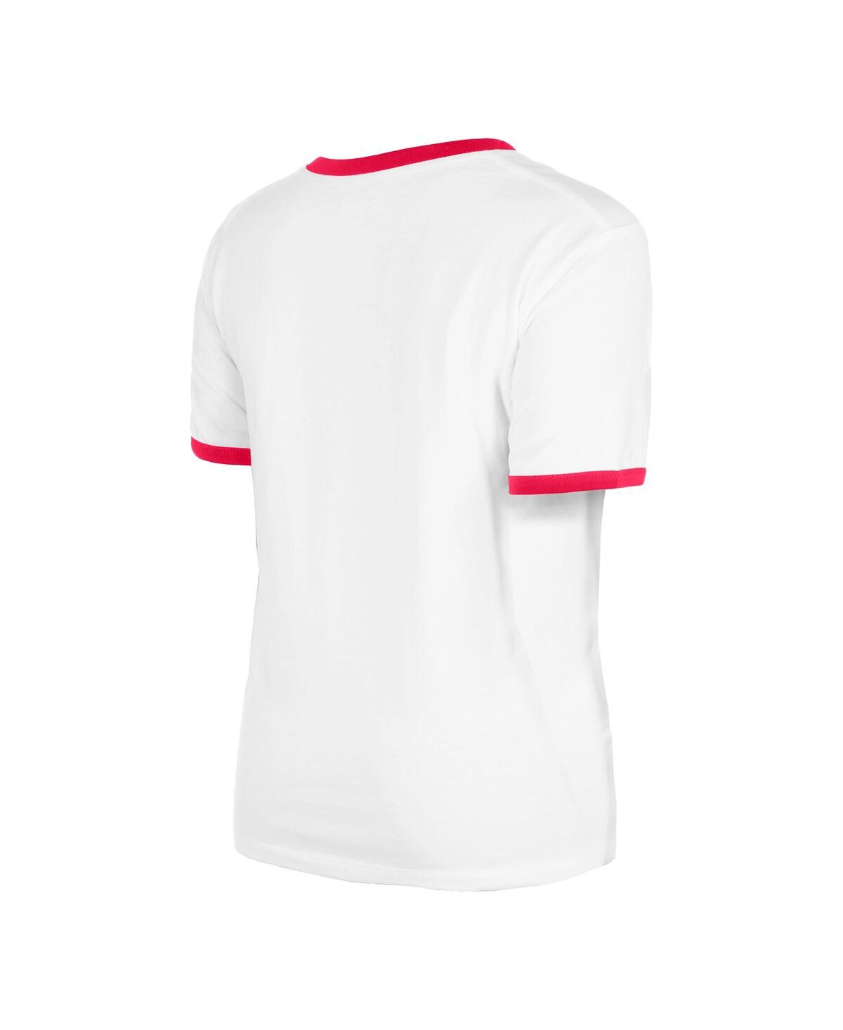 NEW ERA WOMEN'S WHITE ST. LOUIS CARDINALS OVERSIZED RINGER T-SHIRT 