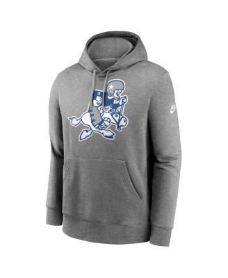 Men's Heather Charcoal Dallas Cowboys Rewind Retro Joe Club Pullover Hoodie