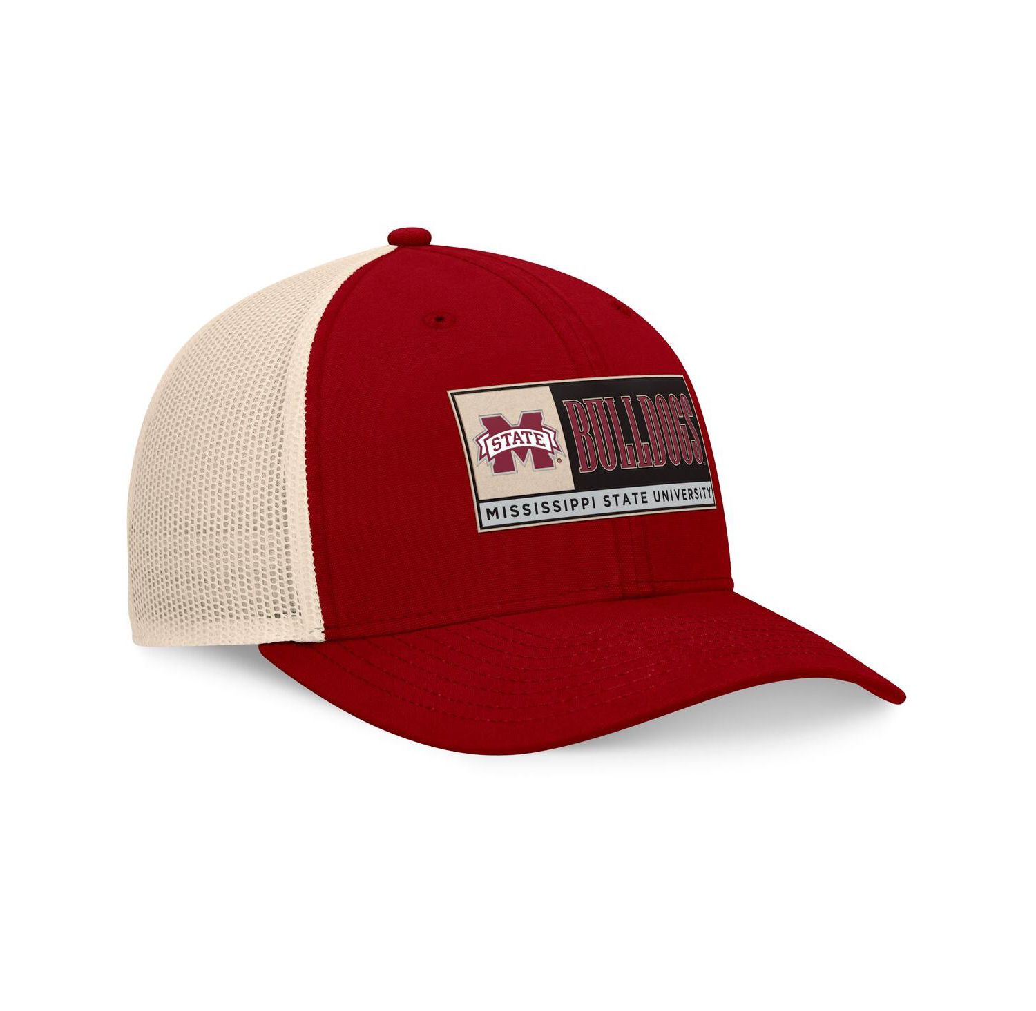 Men's Maroon/Natural Mississippi State Bulldogs Bennett Trucker Adjustable Hat