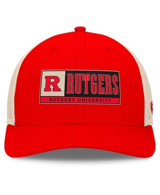 Men's Scarlet/Natural Rutgers Scarlet Knights Bennett Trucker&nbsp;Adjustable Hat