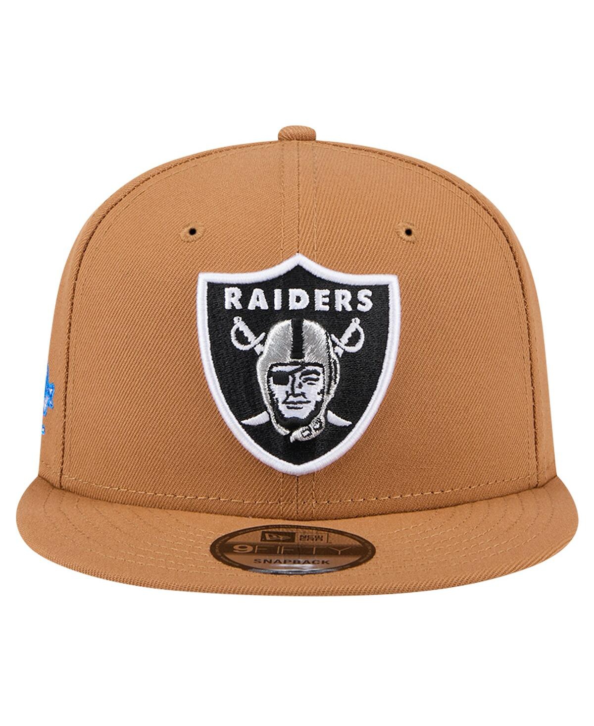 New Era Men'sLas Vegas Raiders Color Pack 9FIFTY Snapback Hat with Side Patch - Tan