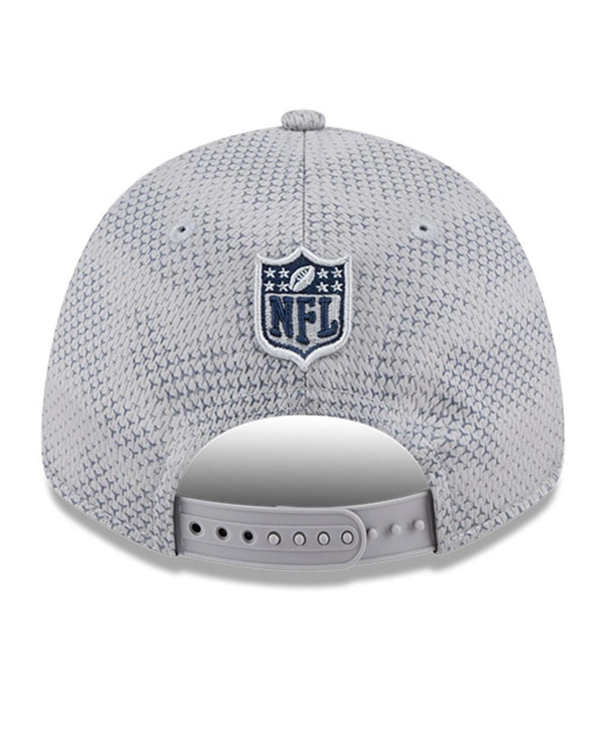 New Era Men's Gray Dallas Cowboys 2024 Sideline 9forty Stretch-snap Hat In Gray