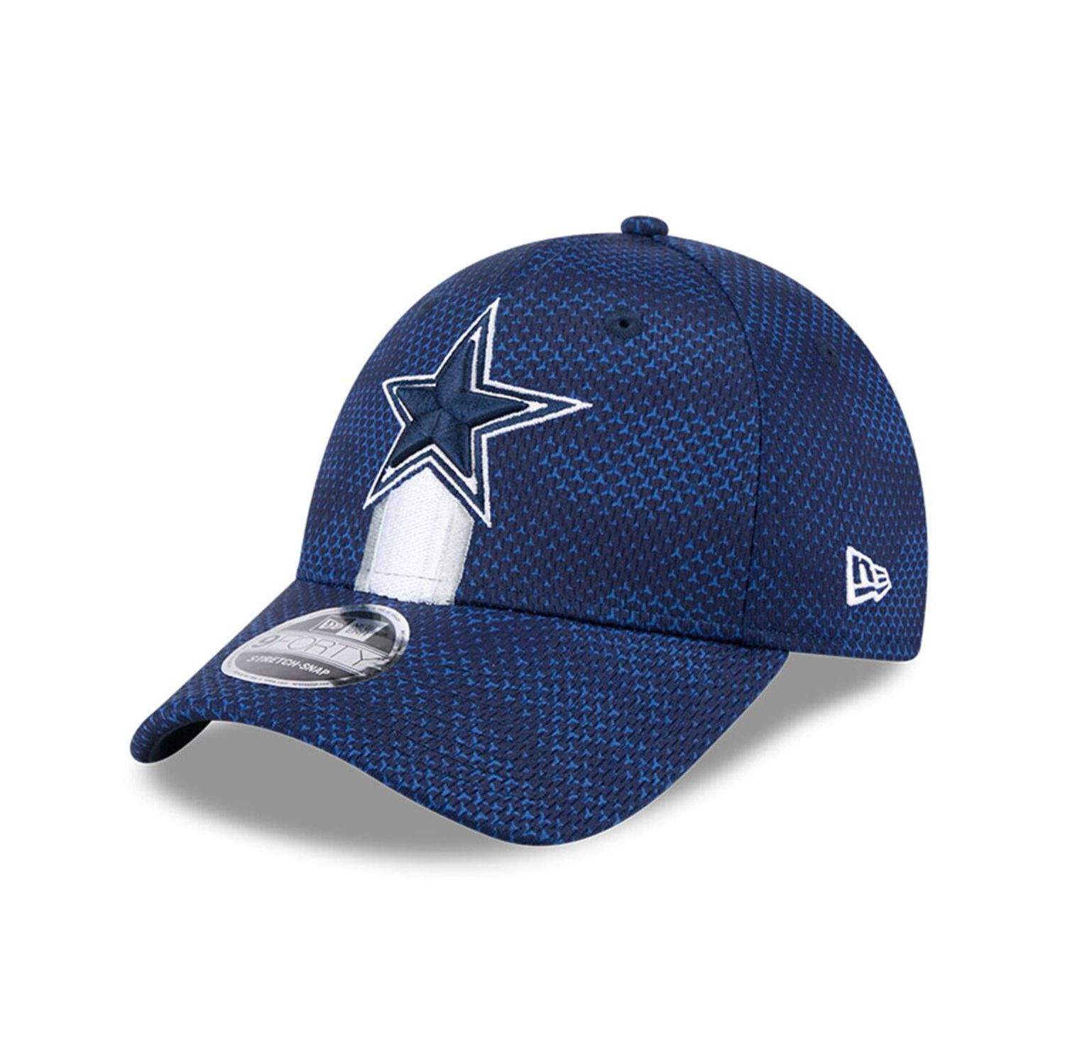 Men's Navy Dallas Cowboys 2024 Sideline 9FORTY Stretch-Snap Hat