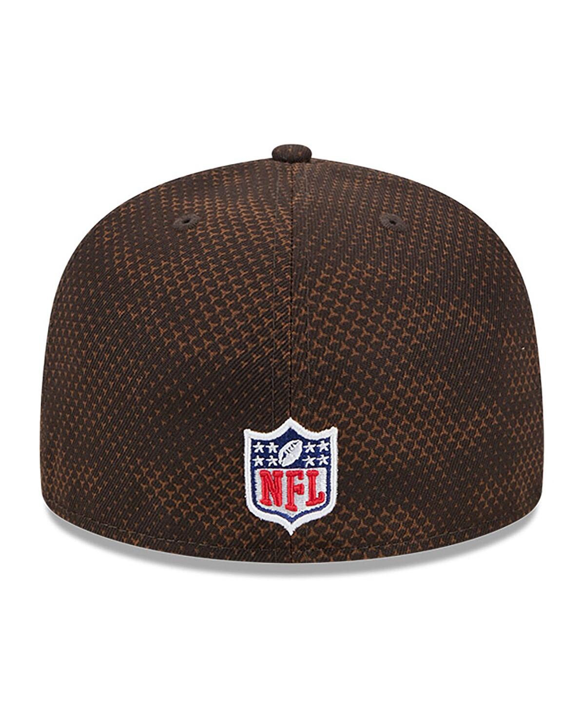 New Era Men's Brown Cleveland Browns 2024 Sideline 59fifty Fitted Hat In Brown
