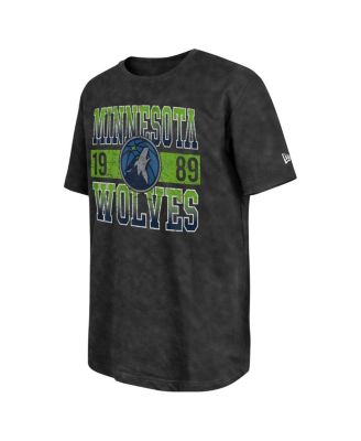 Men's Black Minnesota Timberwolves Enzyme Washed Oversized T-Shirt