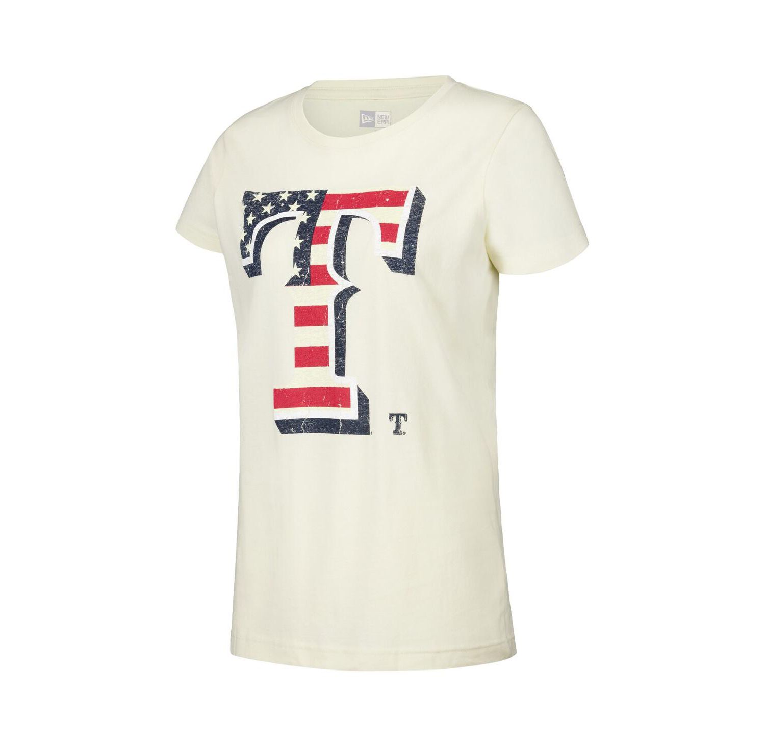 Women's Cream Texas Rangers Vintage T-Shirt