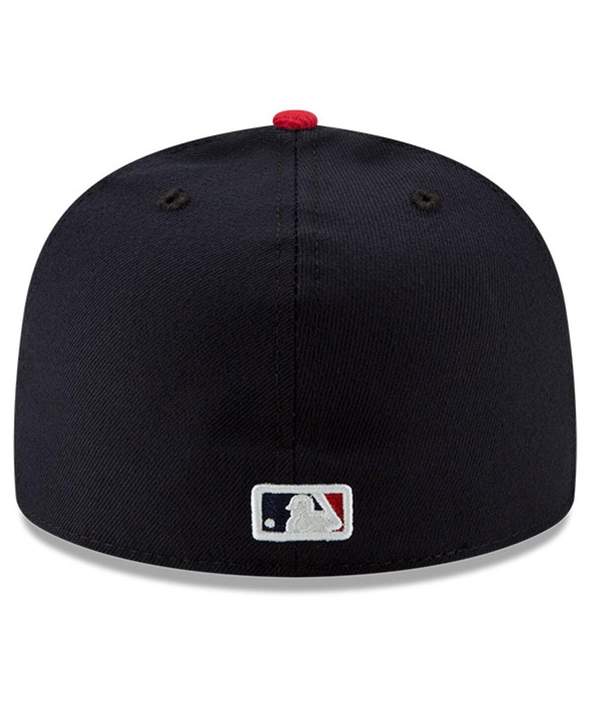 New Era Men's Navy/red Atlanta Braves National Baseball Hall Of Fame 59fifty Fitted Hat In Navy,red
