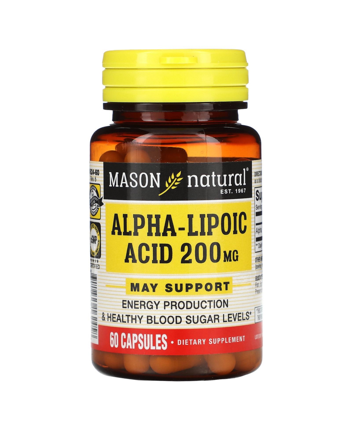Alpha-Lipoic Acid 200 mg - 60 Capsules
