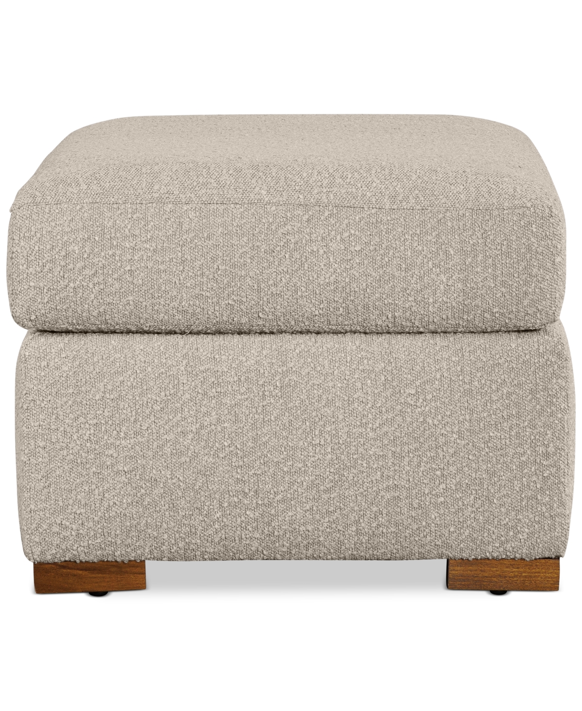 Macy's Morgane Fabric Ottoman, Created For  In Pebble