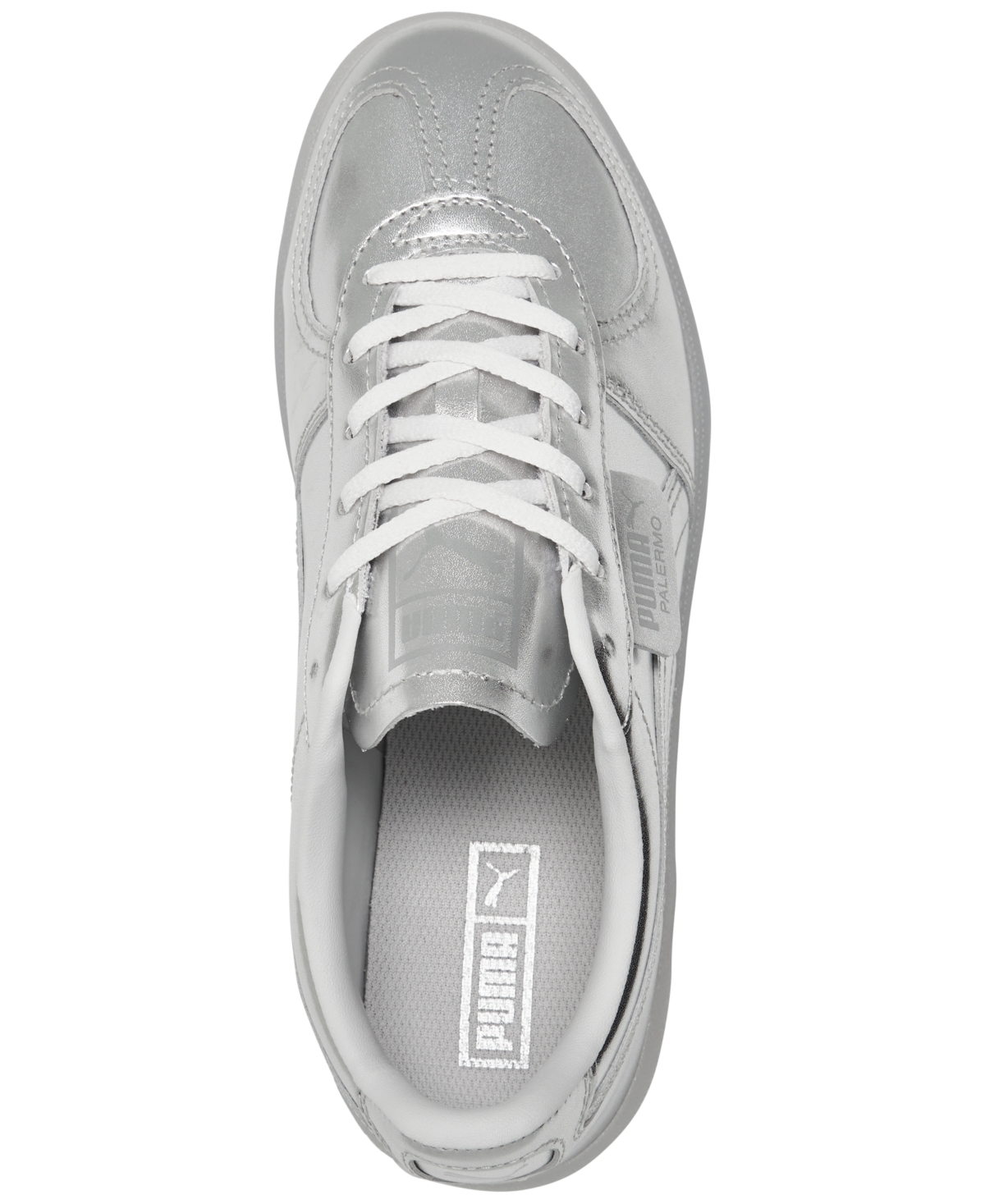 Puma Palermo Chrome Sneaker In Silver,grey