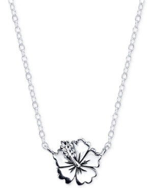 image of Lilo & Stitch Flower Necklace in Sterling Silver