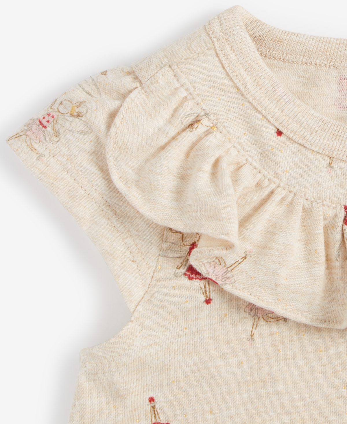First Impressions Baby Girls Ruffled Fairy-Print Short-Sleeve T-Shirt, Created for Macy's