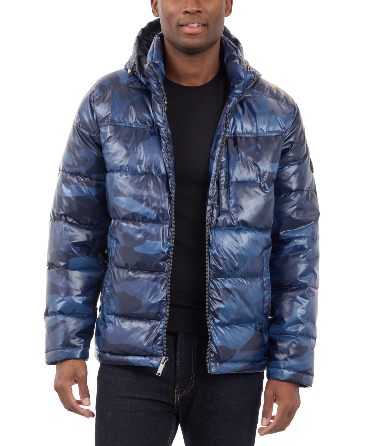 Michael kors navy puffer coat clearance