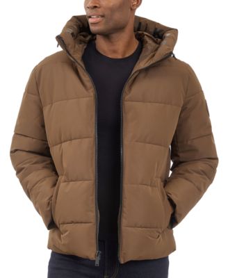 Men's Quilted Hooded Puffer Jacket 
