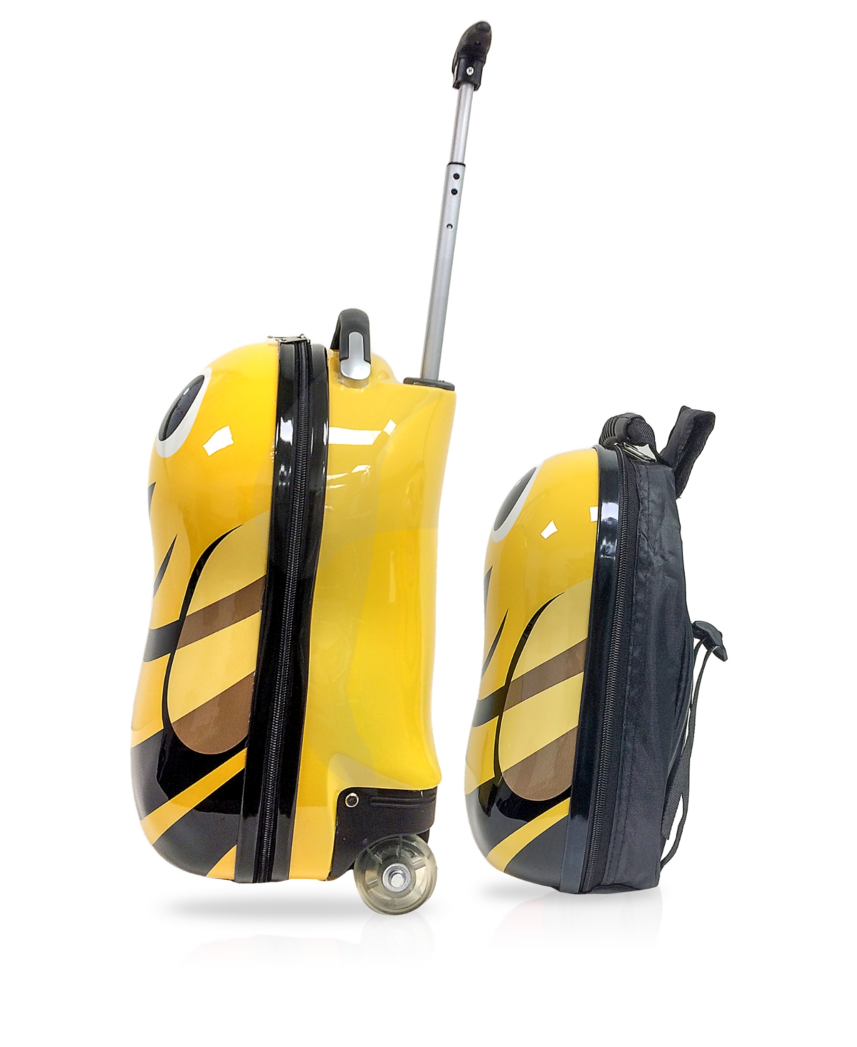 Tucci 2 Pc Kids Luggage Suitcase Set In Busybee