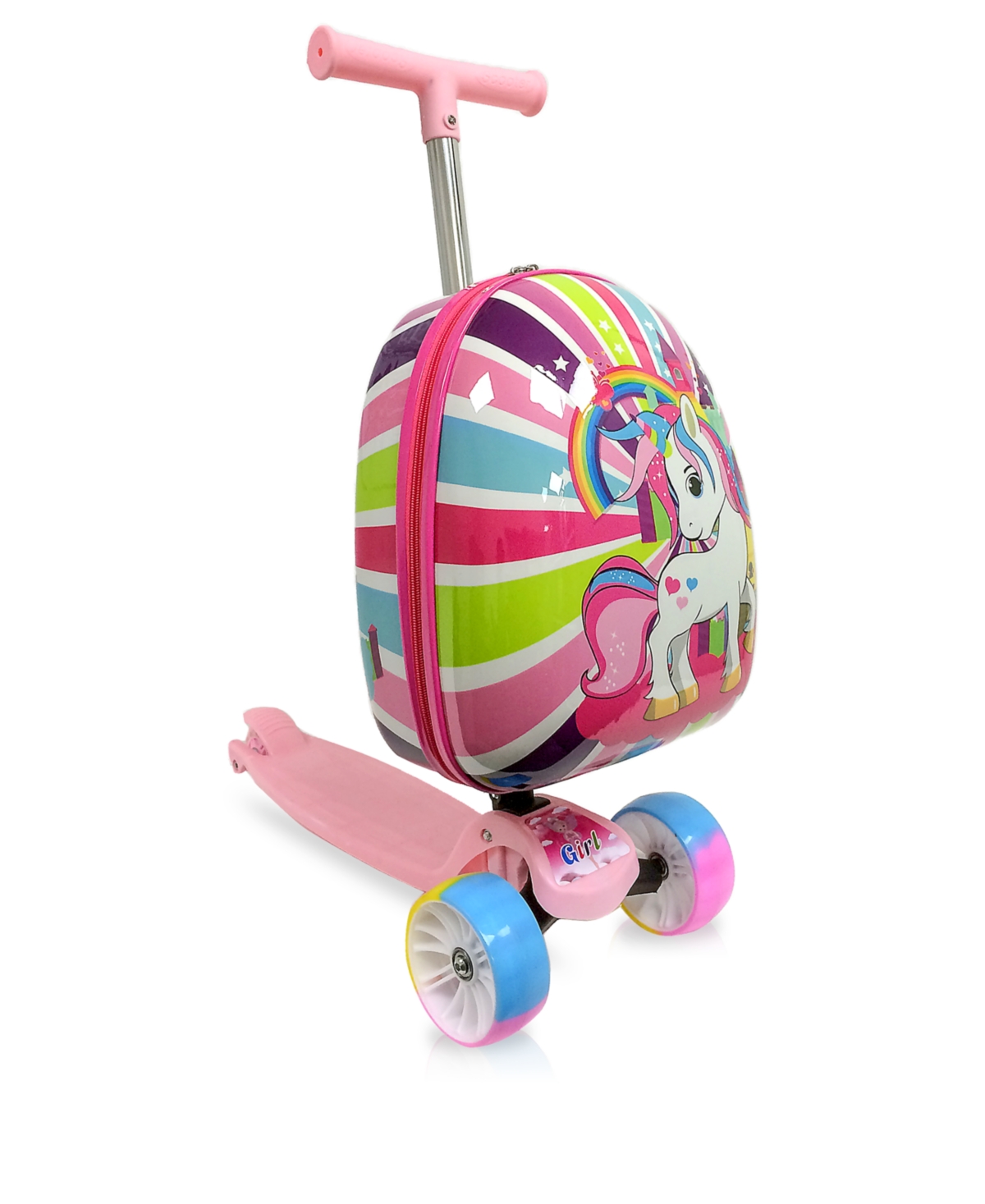 Tucci 32" Luggage Hardside Suitcase For Kids In Magical Unicorn
