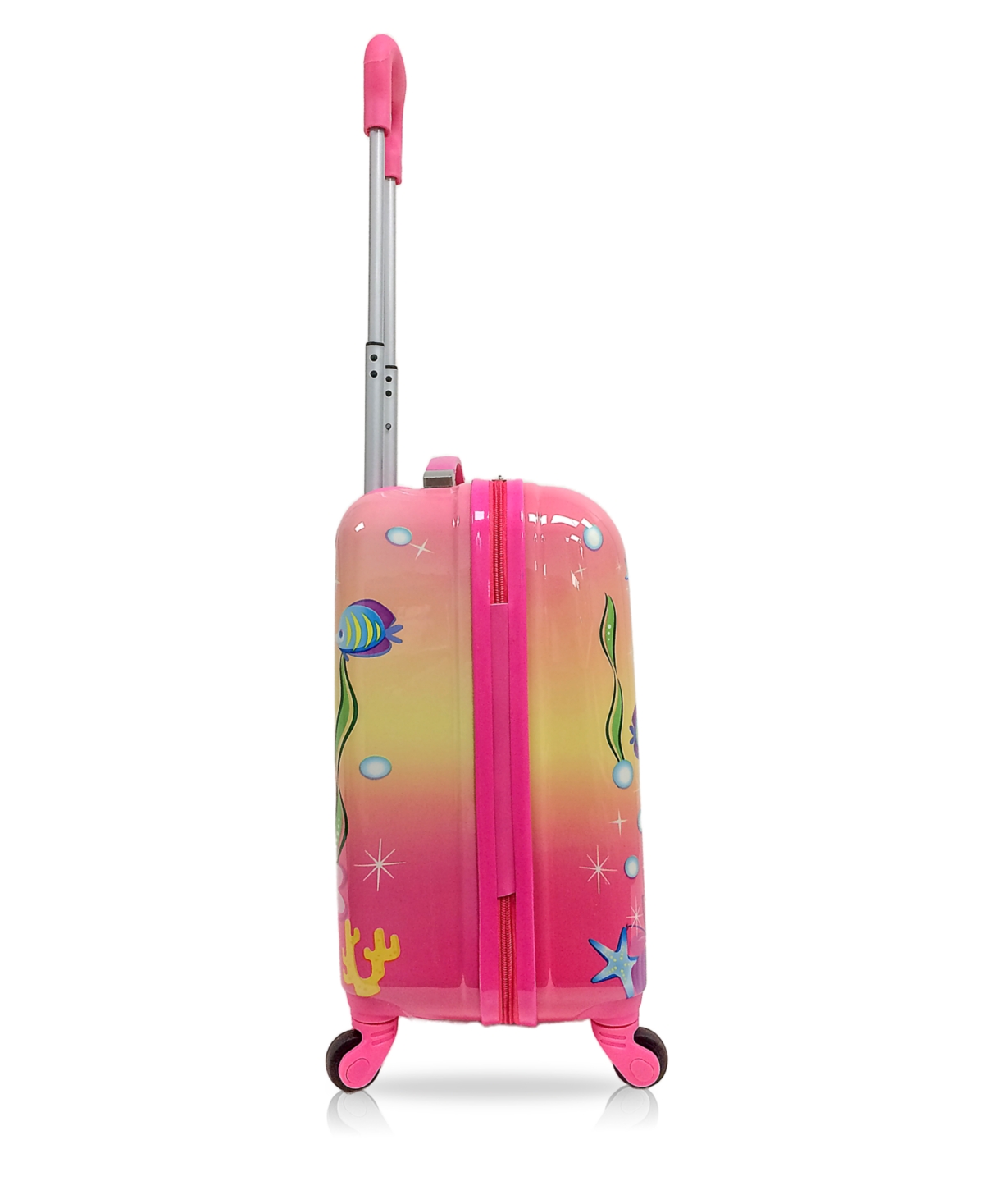 Tucci 18" Luggage Carry On Suitcase Kids Travel Suitcase In Goldy Mermaid
