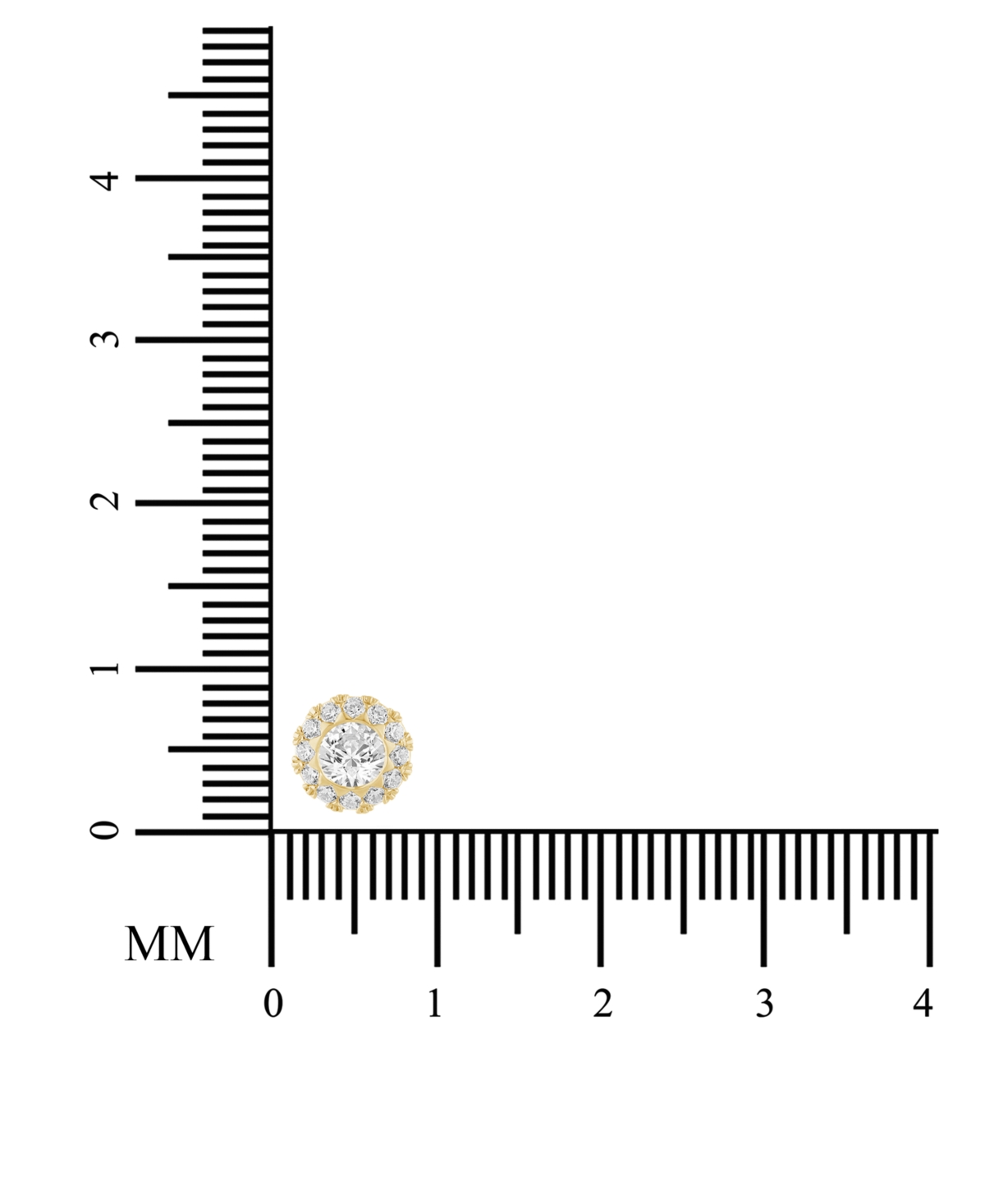 Shop Macy's Diamond Round Halo 18" Pendant Necklace (3/4 Ct. T.w.) In 14k Gold In Yellow Gold