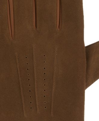 Men's Stretch Suede 3-Draw Touchscreen Gloves