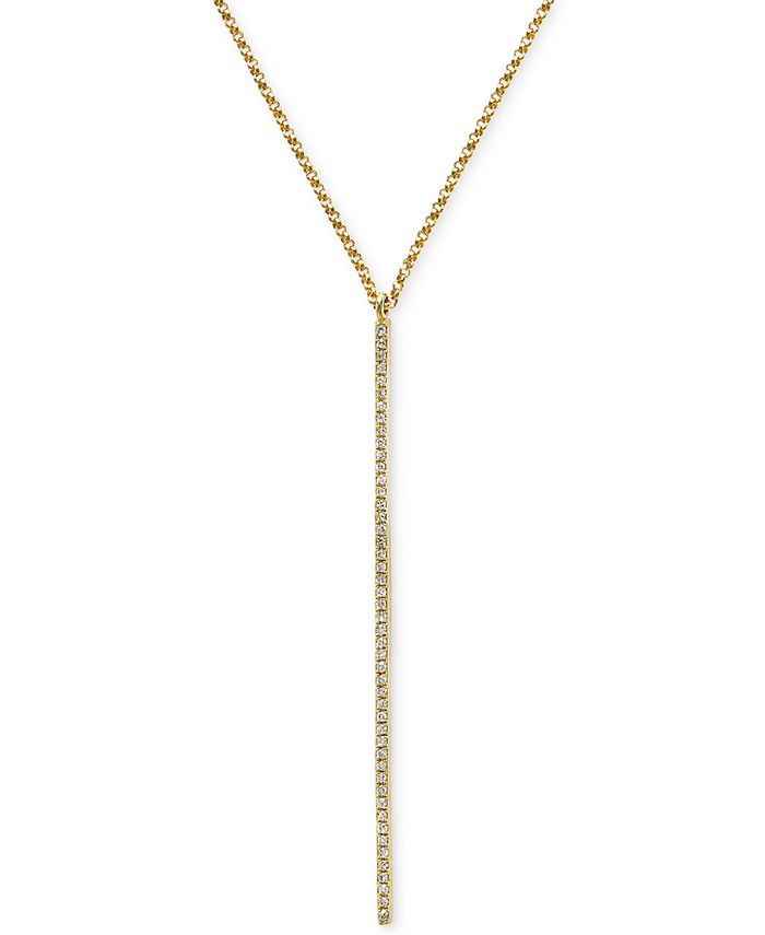 EFFY Collection - Diamond Lariat Necklace (1/7 ct. t.w.) in 14k Gold