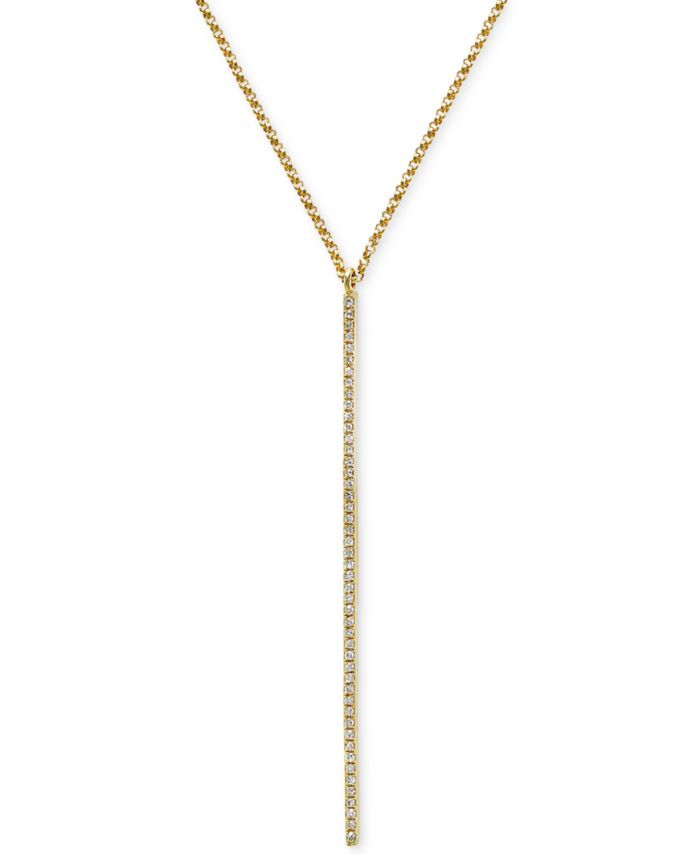 EFFY Collection Pav&eacute; Rose by EFFY® Diamond Vertical Bar Pendant — 8 count