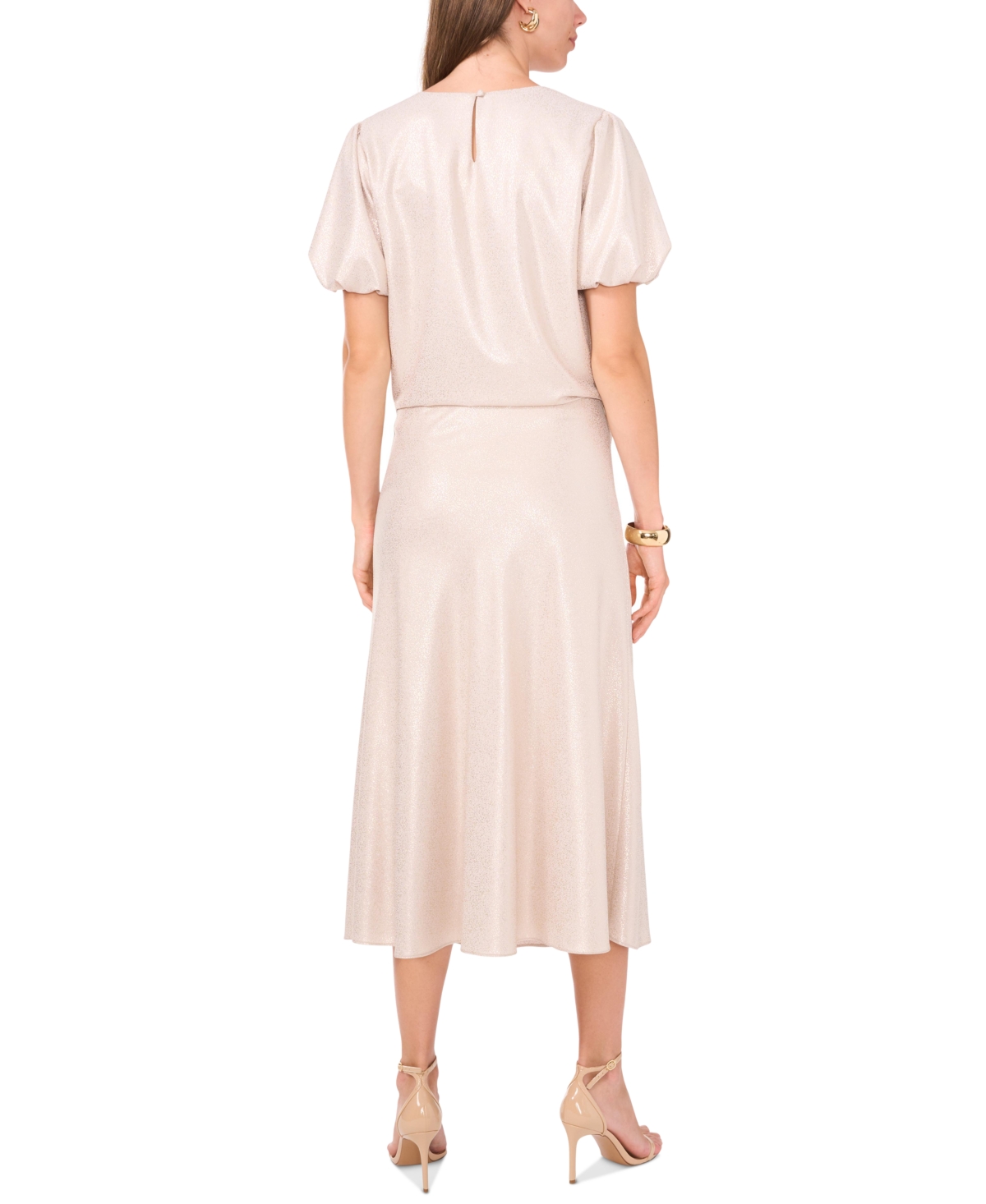 Vince Camuto Women's Crewneck Puff-Sleeve Top