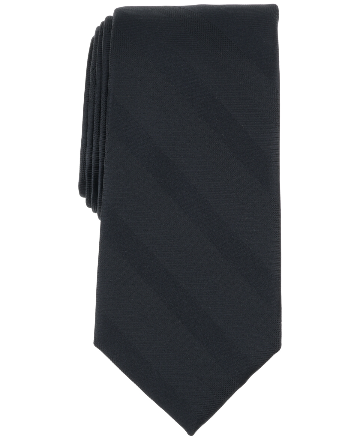 Men's Hoskin Solid Tie, Created for Macy's - Black