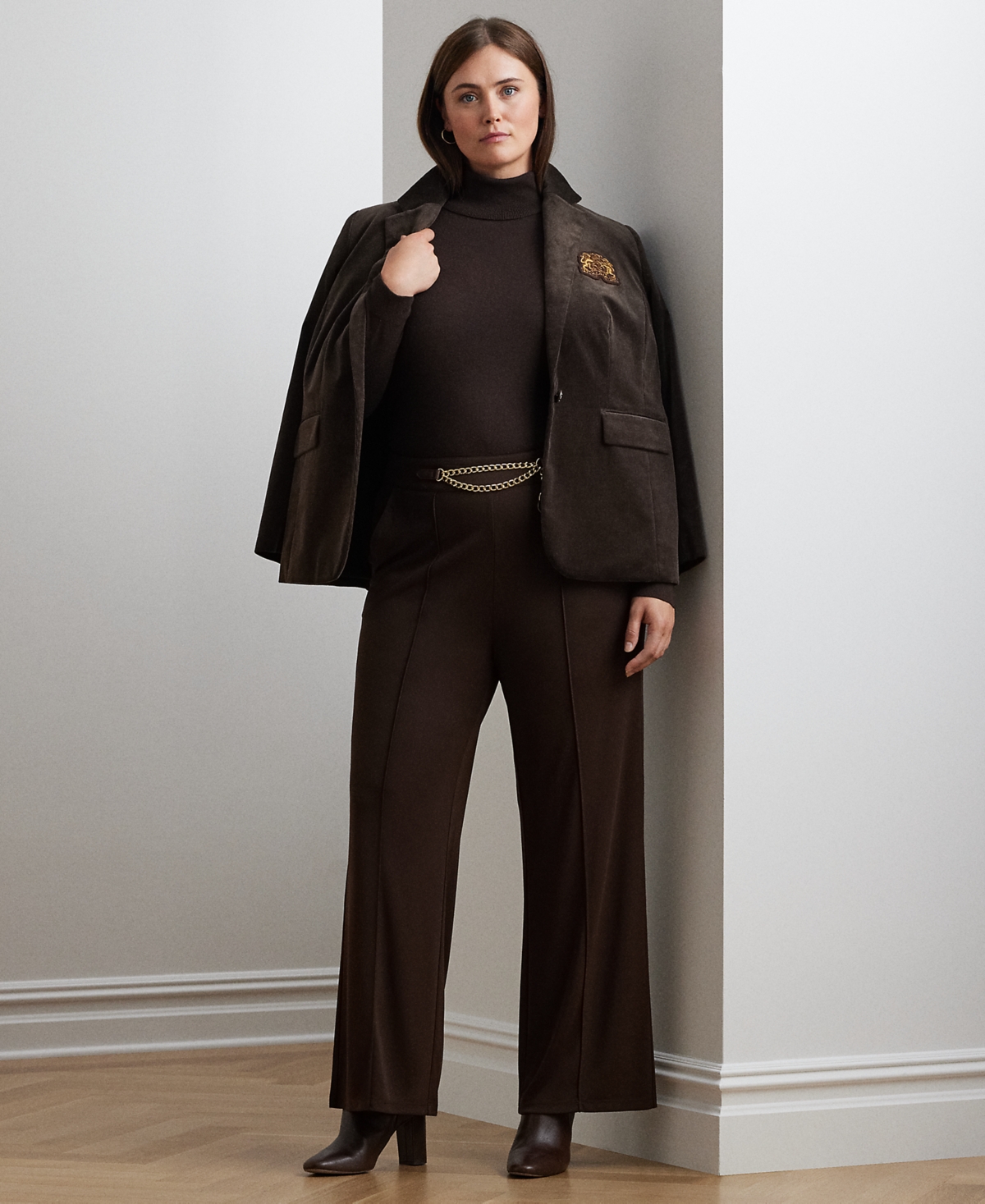 Lauren Ralph Lauren Plus Size Wide-Leg Pants