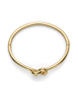 Women's Lover's Knot Gold-Plated Bangle