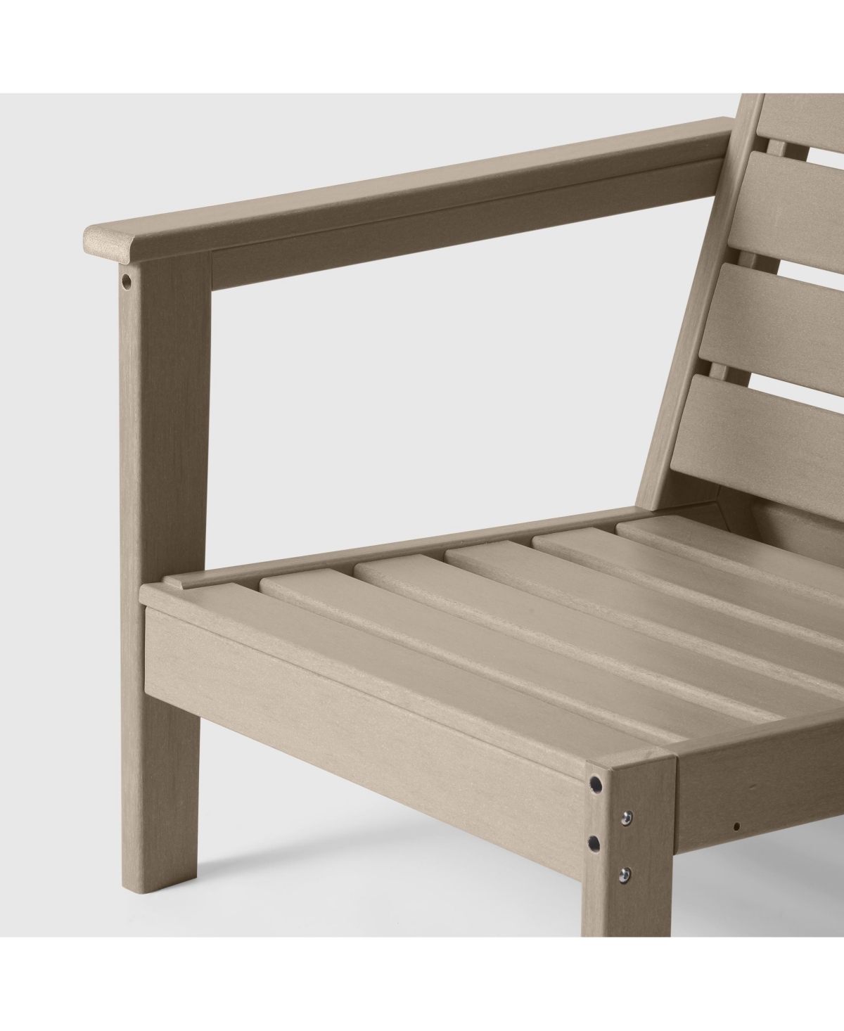 WestinTrends Outdoor Patio Hdpe Left Arm Facing Deep Seating Corner Chair