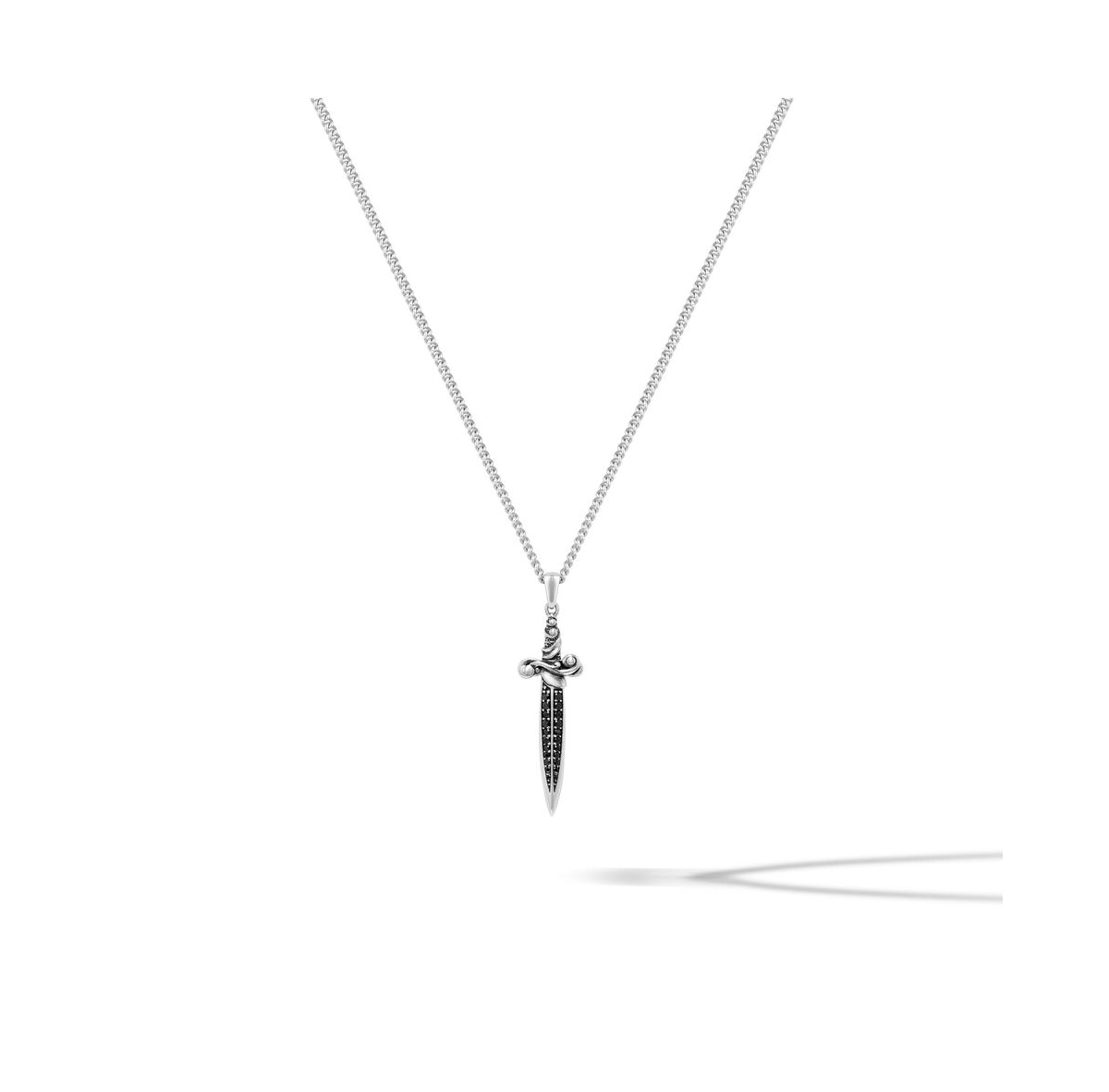 Dagger Pendant - Black onyx