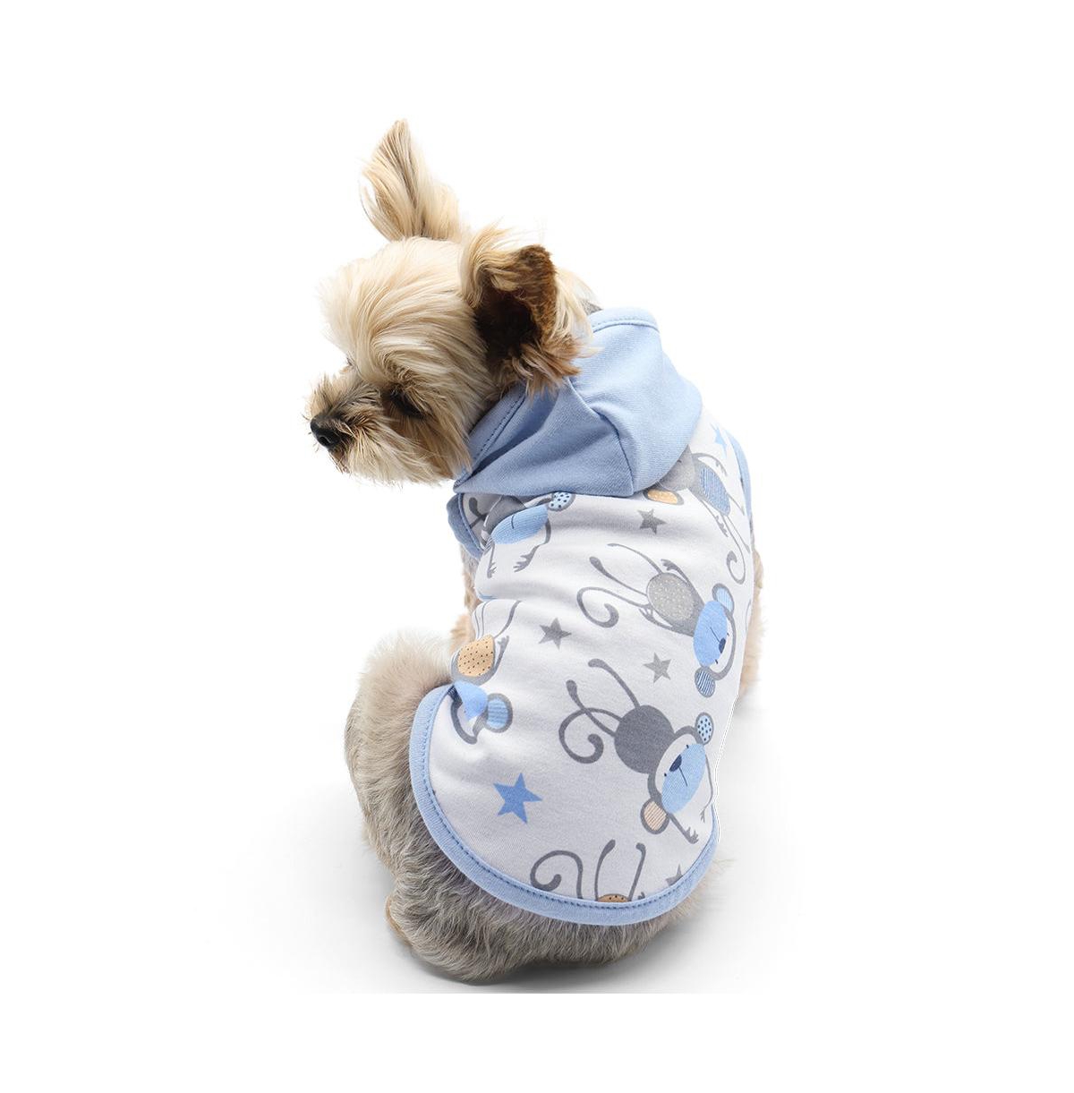 Monkey Hooded Tank - Blue