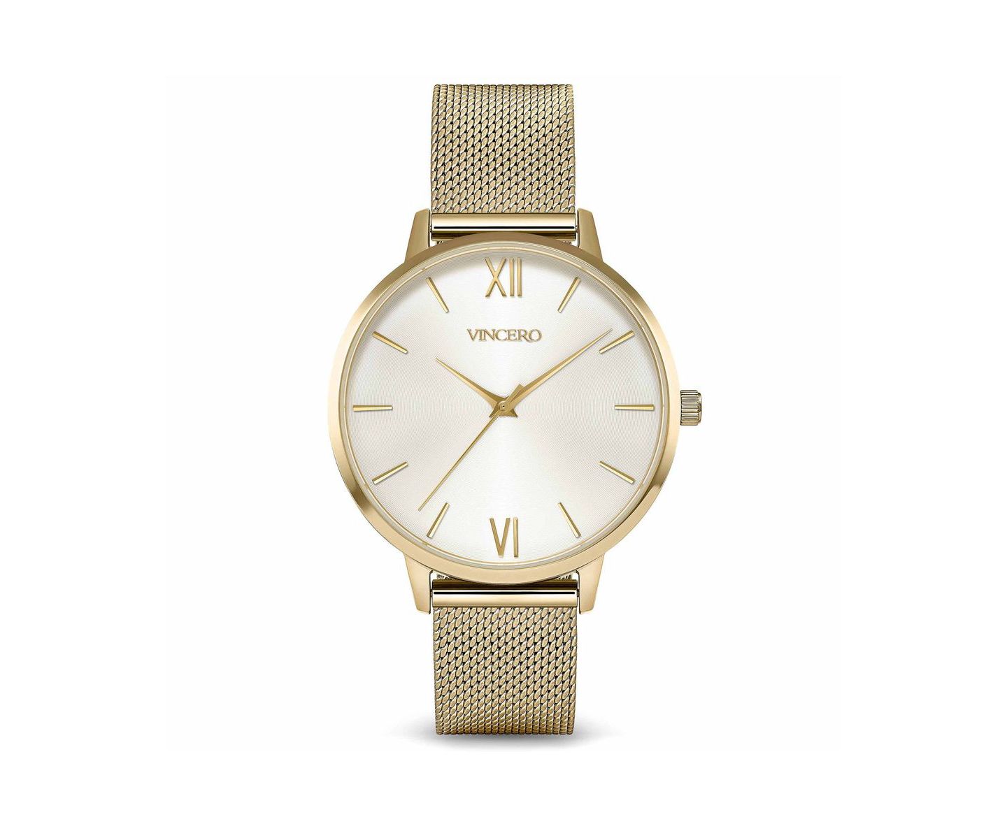 Женские часы Vincero Eros Watch Stainless Steel with Mineral Crystal Glass, цвет: Золотой атласный — фото 1