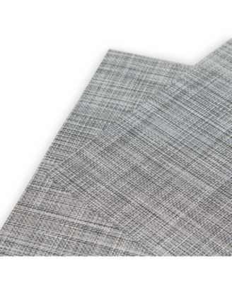 Bristol Texteline Outdoor Dining Set Textured Design Reversible 12" x 18" Rectangular Placemats Set of 6
